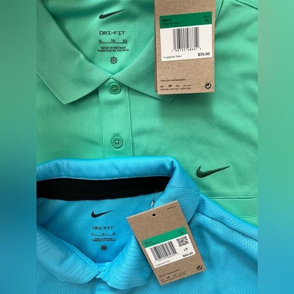Lot of 2: Nike Golf Polo Shirt Top Dri-FIT - Picture 3 of 4